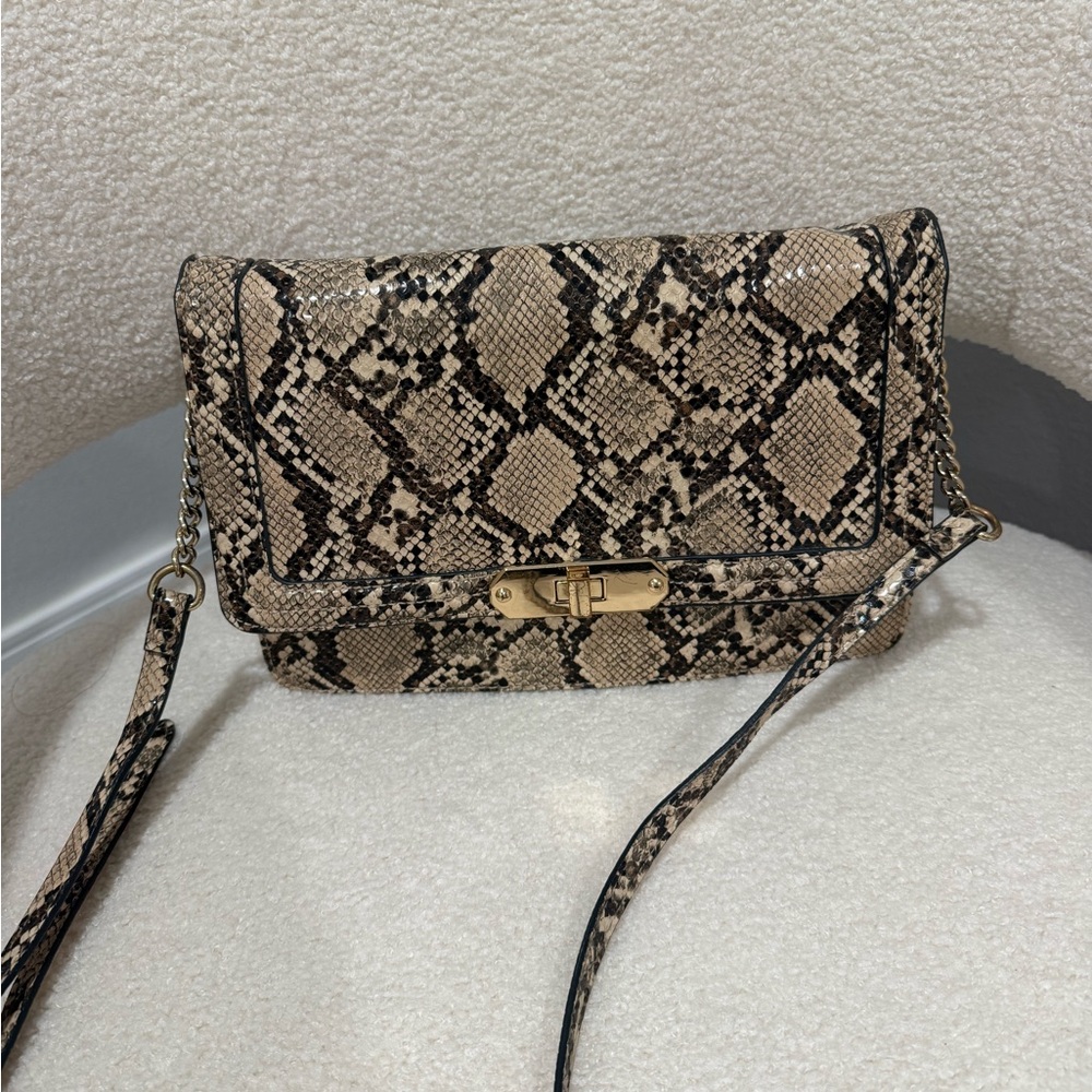 Snakeskin Print Purse